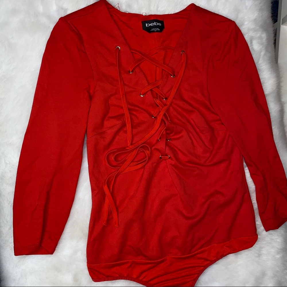 Red body suit